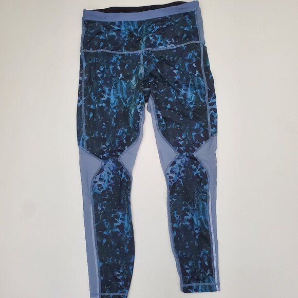 lululemon athletica Pants - Running in the City mesh insert floral leggings